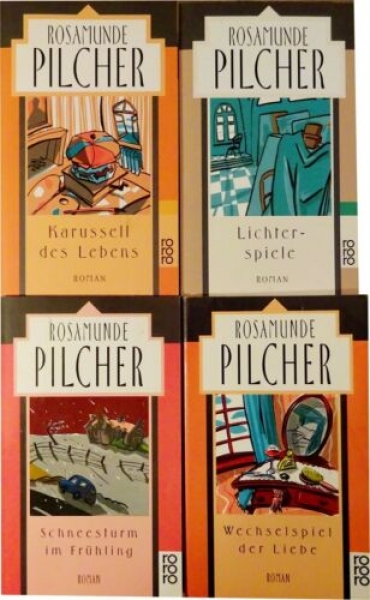 Bücherset - 4 Bücher von Rosamunde Pilcher: Karussell des Lebens, Wechselspiel der Liebe, ...